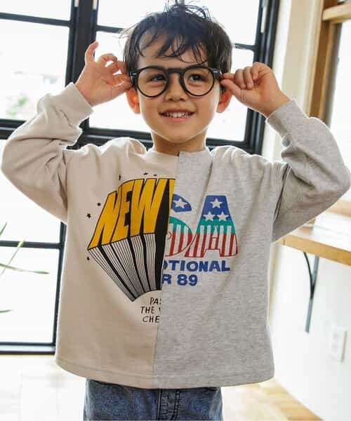 ★SALE★リメイク風ドッキングTシャツ