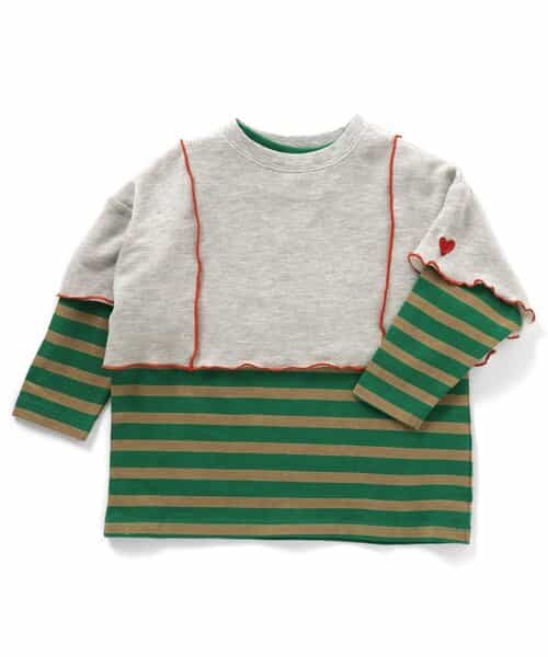 ★SALE★2Pレイヤードミニ丈Tシャツ