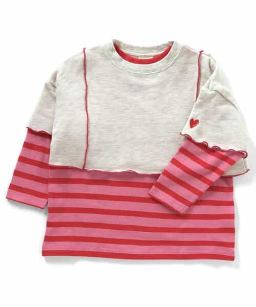 ★SALE★2Pレイヤードミニ丈Tシャツ