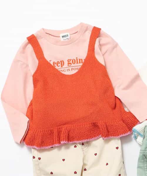 ☆SALE☆【2Pセット】ニットベストロンT（J106845）|BREEZE