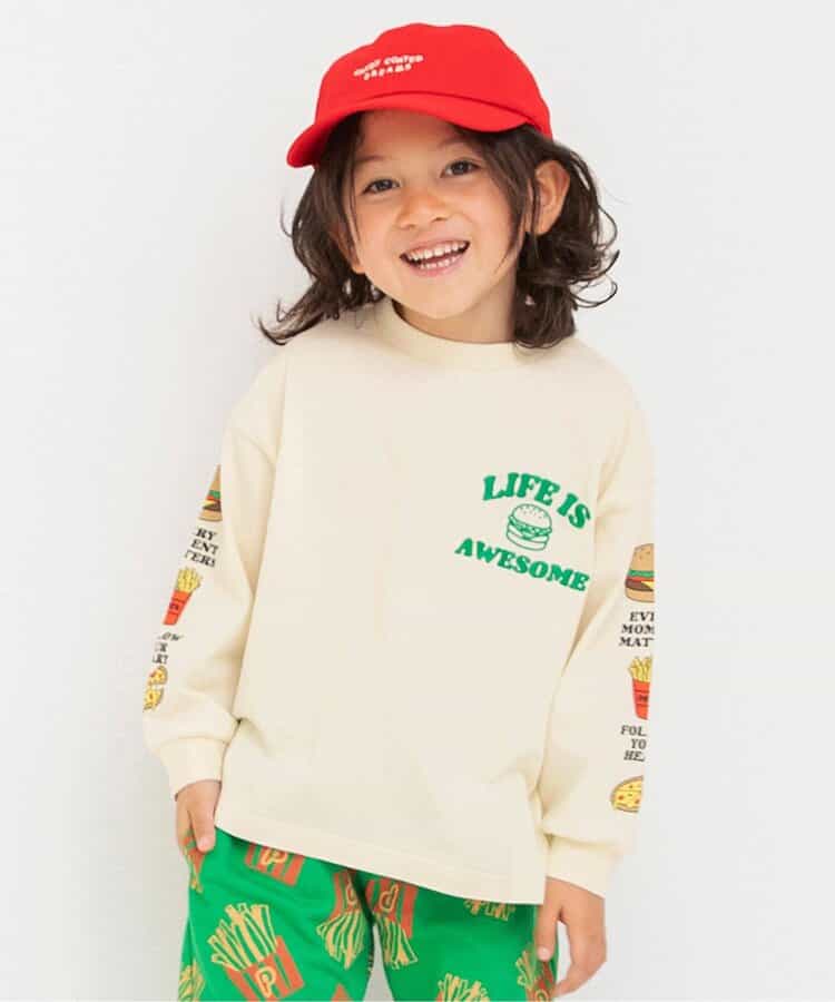 袖モチーフロンT