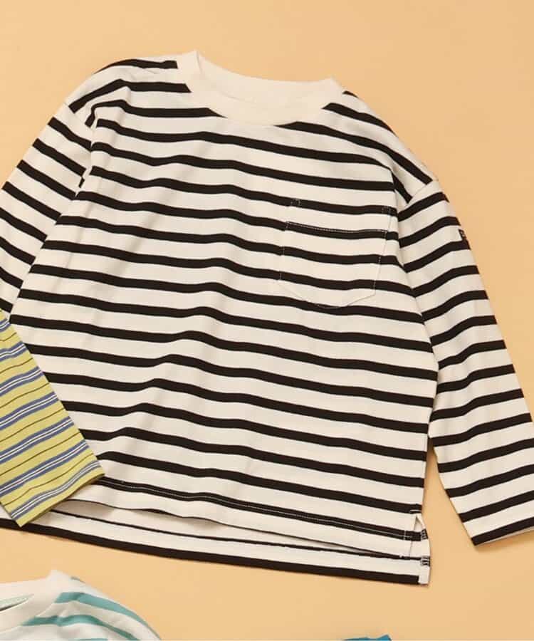 ★SALE★WEB限定 無地ボーダー長袖Tシャツ