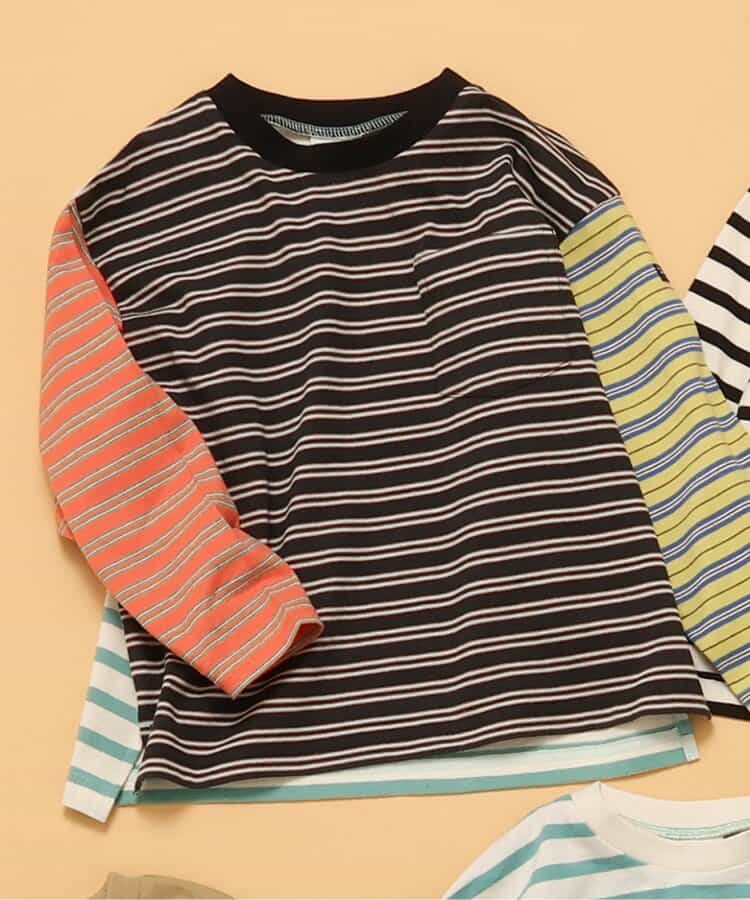 ★SALE★WEB限定 無地ボーダー長袖Tシャツ