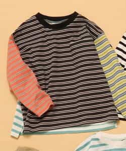 ★SALE★WEB限定 無地ボーダー長袖Tシャツ