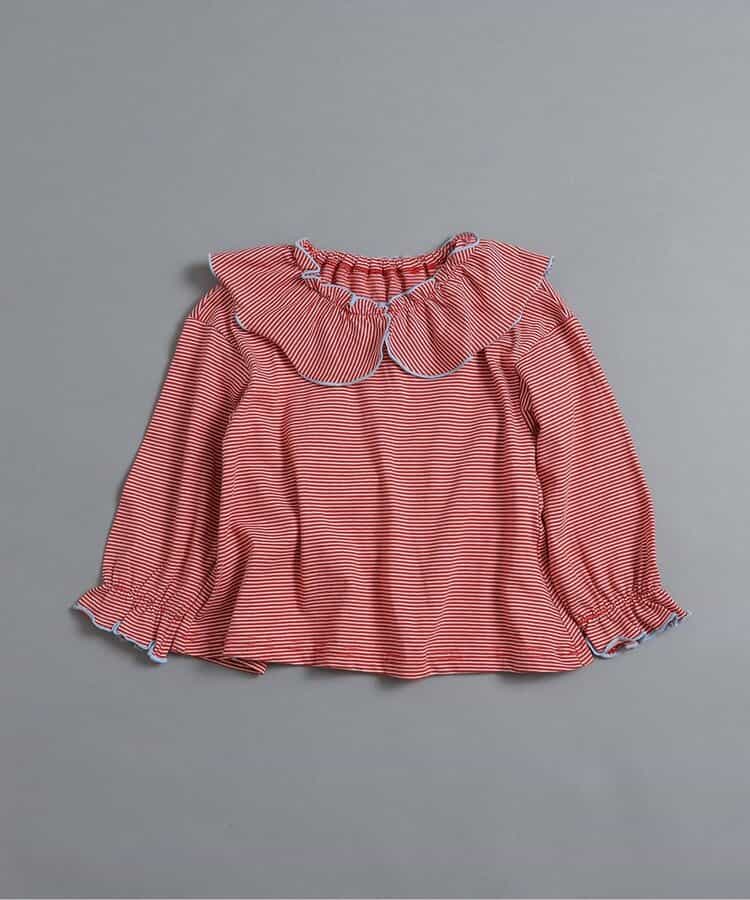 WEB限定 メローフリル衿Tシャツ