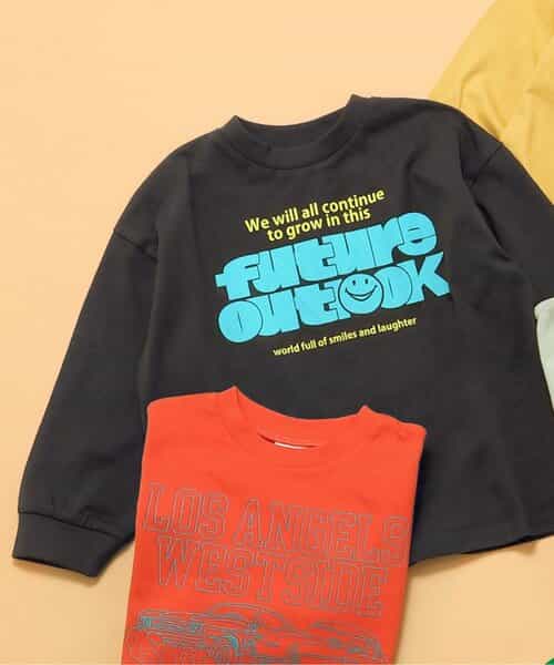 ★SALE★WEB限定 カラバリプリント長袖Tシャツ