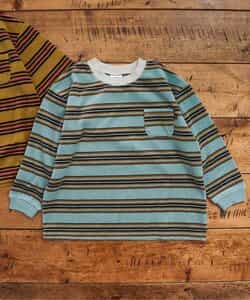 ★SALE★マルチボーダーベロアTシャツ