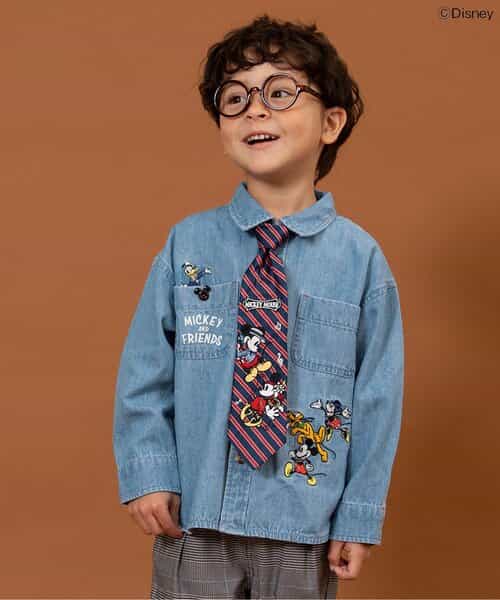 ディズニーキャラクター/デニムシャツ『ミッキーマウス』