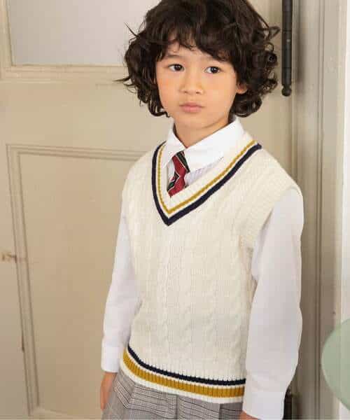 【洗濯機で洗える】フォーマルニットベスト