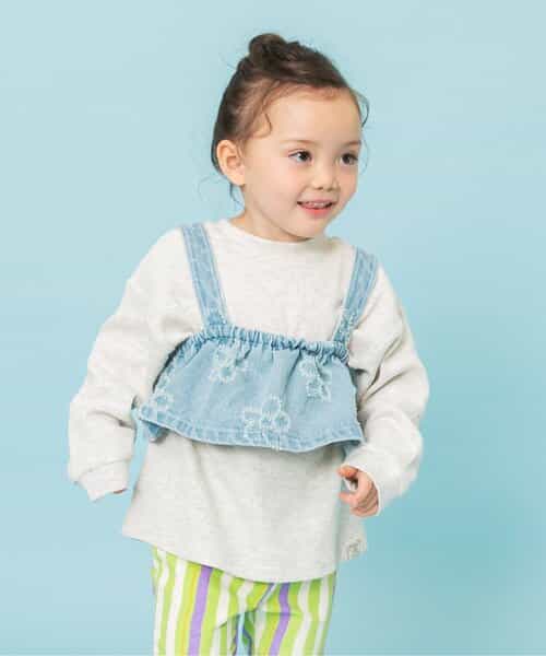 フラワーデニムビスチェ