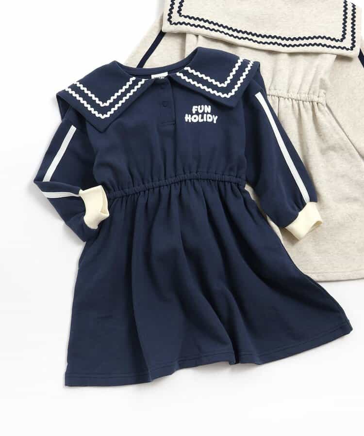 【リンク】セーラー裏毛ワンピ