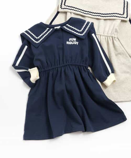 【リンク】セーラー裏毛ワンピ