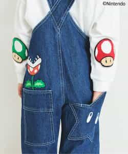 【新品】BREEZE スーパーマリオ　オーバーオール　サロペット　100-110 新品】BREEZE スーパーマリオ オーバーオール サロペット 100