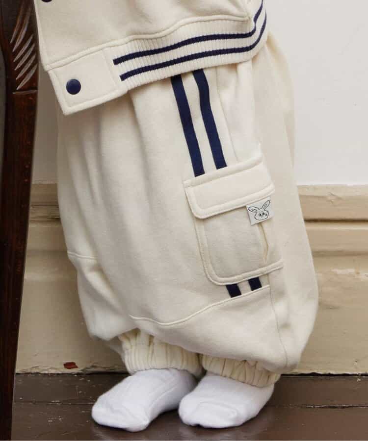 ★SALE★【Bpop】ベビースウェットラインパンツ 10分丈