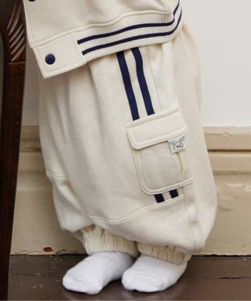 ★SALE★【Bpop】ベビースウェットラインパンツ 10分丈