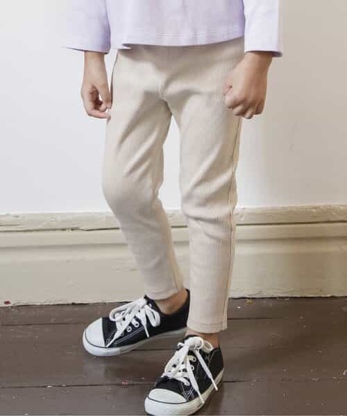 DAISUKI リブパンツ 9分丈