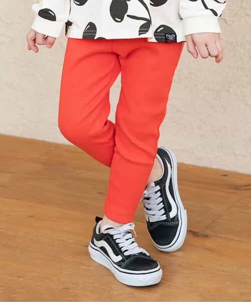 DAISUKI リブパンツ 9分丈