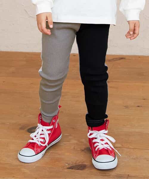 DAISUKI リブパンツ 9分丈