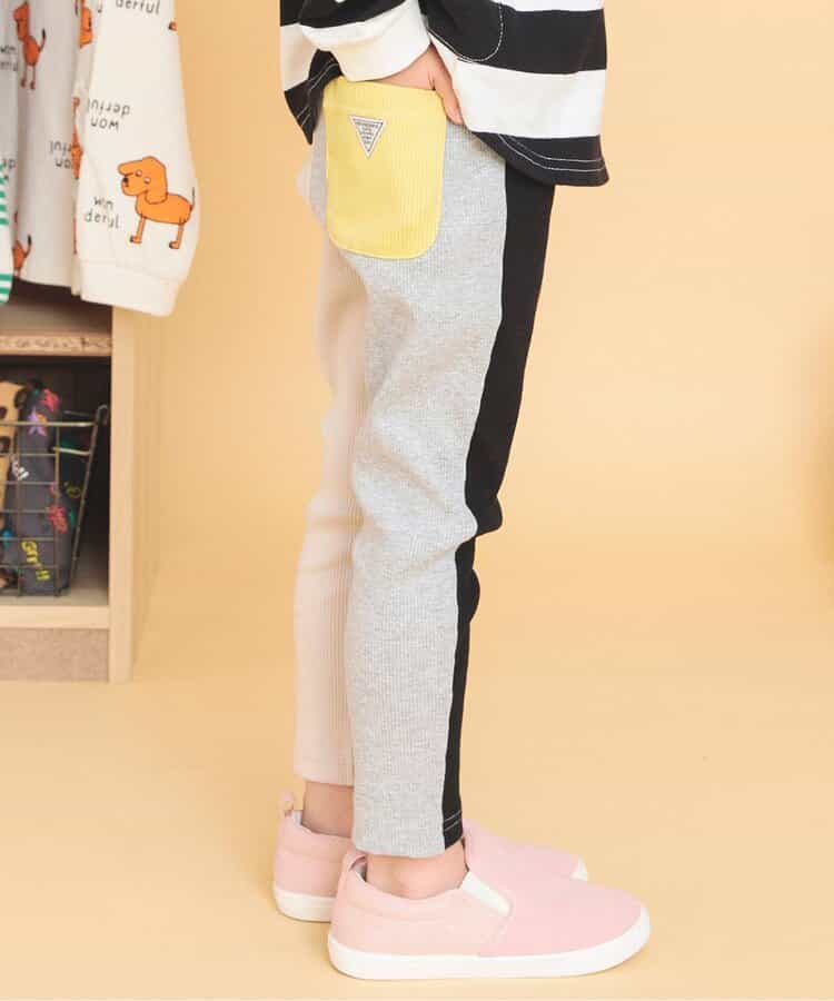 DAISUKI リブパンツ 9分丈