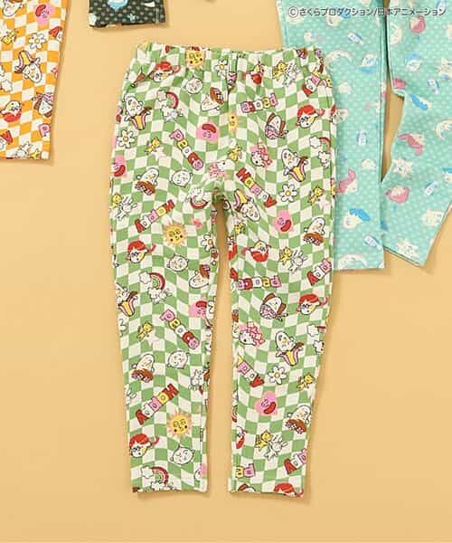 ちびまる子ちゃんコラボ 総柄DAISUKI パンツ 9分丈