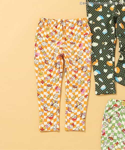 ちびまる子ちゃんコラボ 総柄DAISUKI パンツ 9分丈