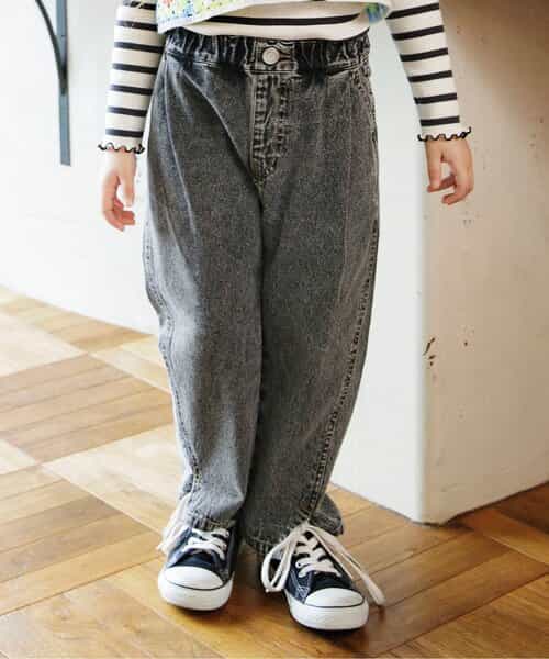★SALE★切替デニムパンツ 10分丈