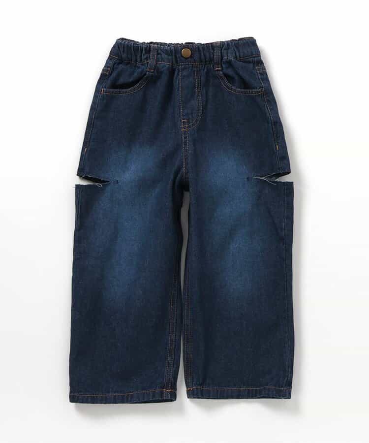 ★SALE★カットアウトデニムパンツ 10分丈