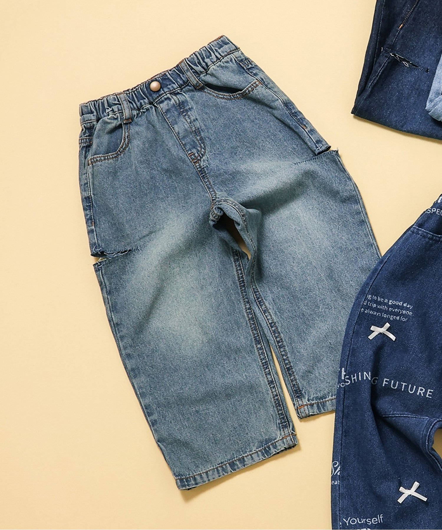 ☆SALE☆ハートデニムスカパン（J323985）|BREEZE（ブリーズ） 女の子