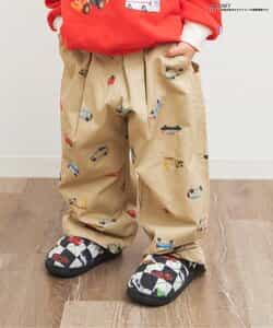 TOMICA×BREEZE 刺繍総柄パンツ  10分丈