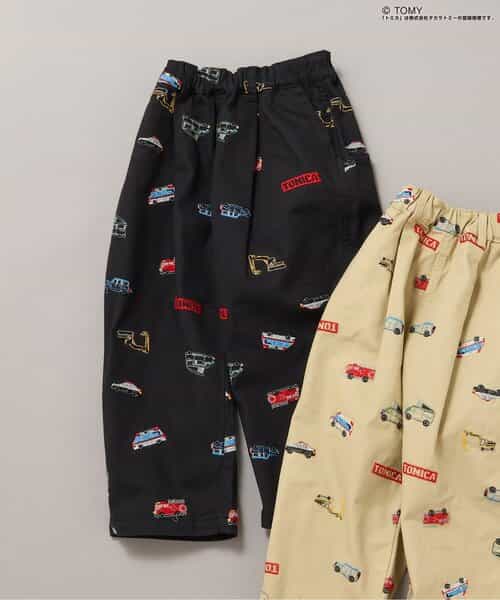TOMICA×BREEZE 刺繍総柄パンツ  10分丈