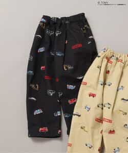 TOMICA×BREEZE 刺繍総柄パンツ  10分丈