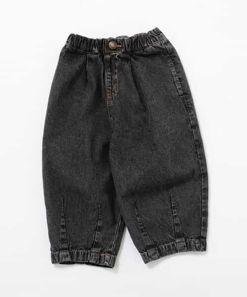 WEB限定  ルーズタックデニムパンツ  10分丈