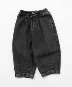 ★タイムセール★WEB限定  ルーズタックデニムパンツ  10分丈