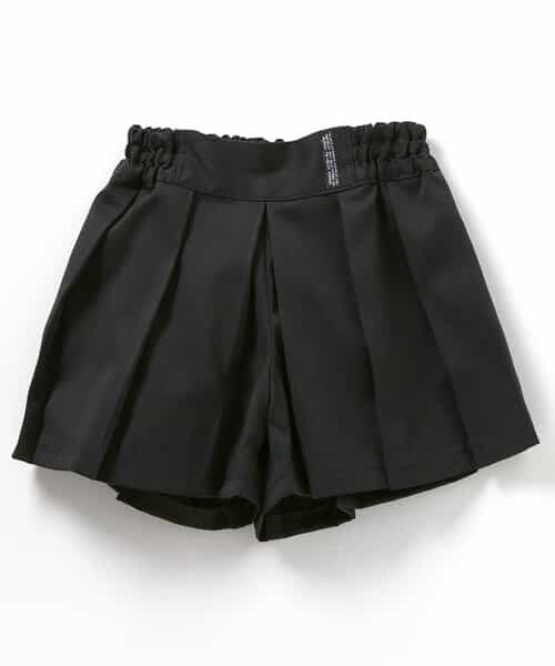 プリーツキュロットパンツ 全3色 ラップスカート風ショート