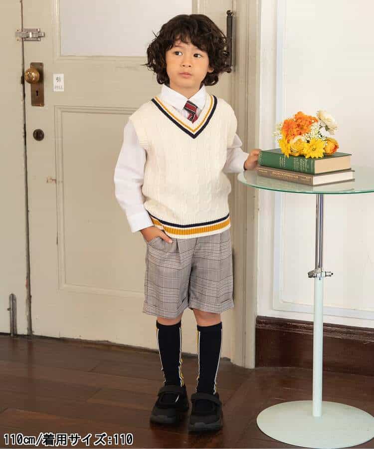 ＜フォーマル＞WEB限定  BOYSセットアップ　半パンツ  5分丈_971250