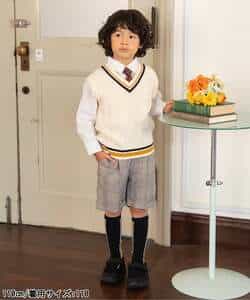 ＜フォーマル＞WEB限定  BOYSセットアップ　半パンツ  5分丈_971250