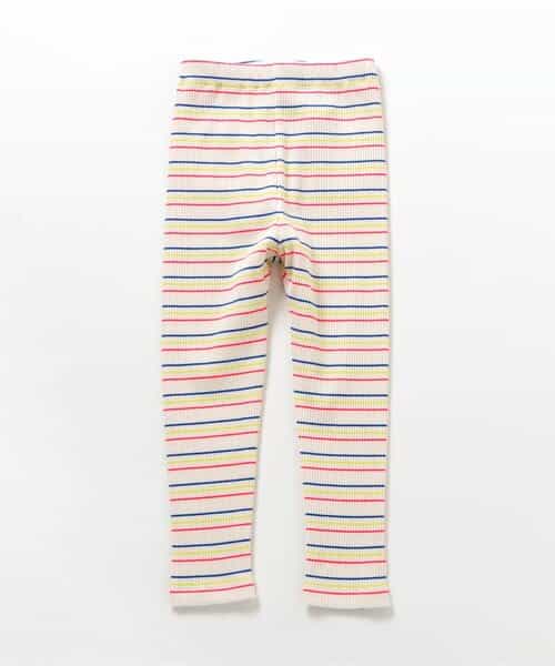 WEB限定 ボーダーリブレギンス