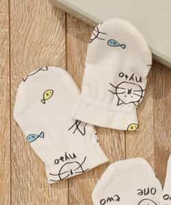 ねこ・うさぎガーゼミトン