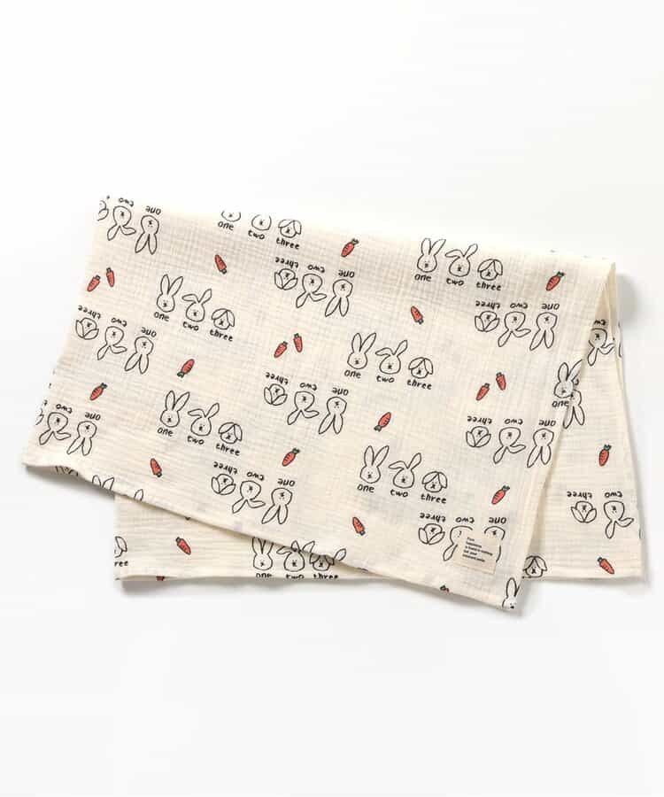 ねこ・うさぎガーゼブランケット