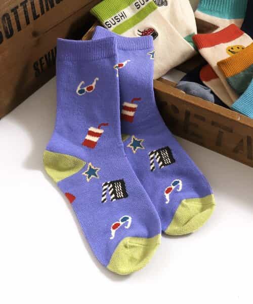 3P対象 BOYS総柄いろいろソックス