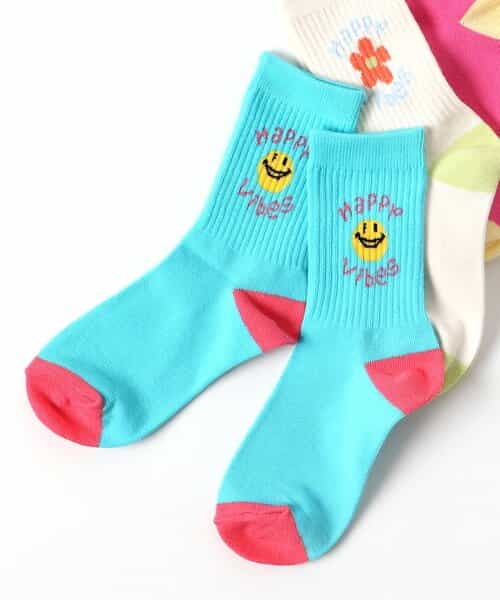 3P対象 GIRLSモチーフロゴソックス