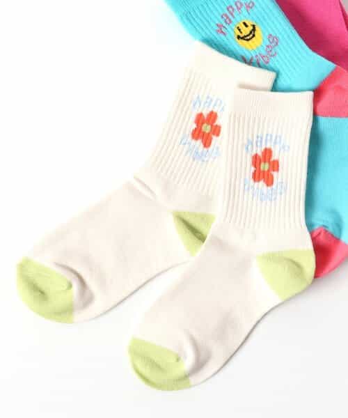 3P対象 GIRLSモチーフロゴソックス