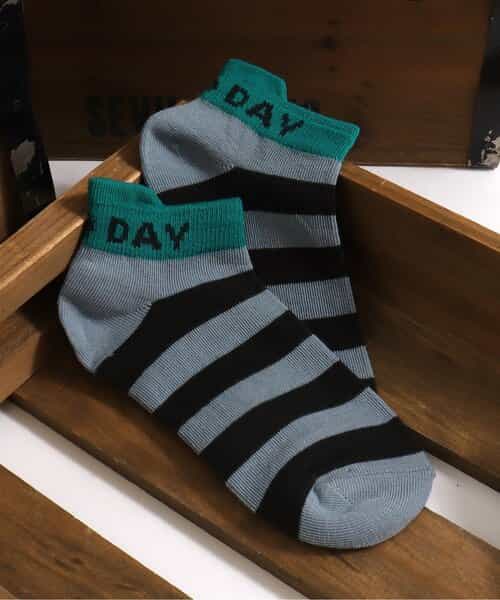 3P対象 ボーダーショートソックス