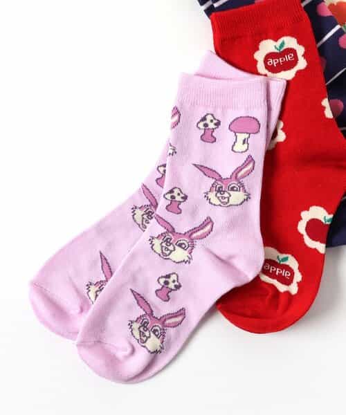 3P対象 GIRLSバリエーション総柄ソックス