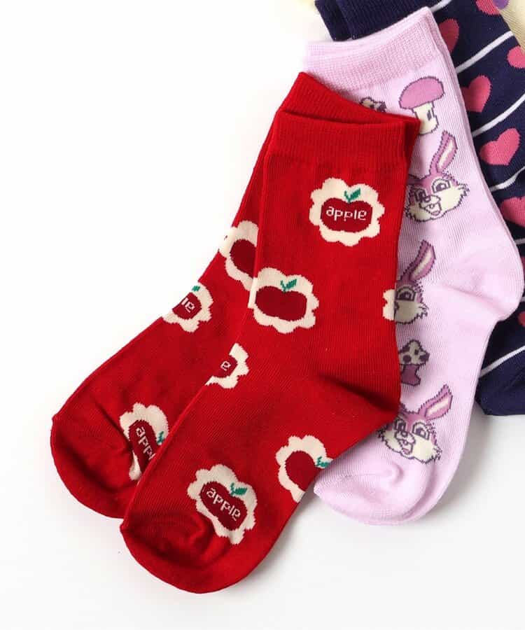 3P対象 GIRLSバリエーション総柄ソックス