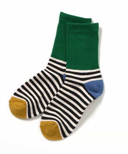 3P対象A ボーダー・モチーフソックス