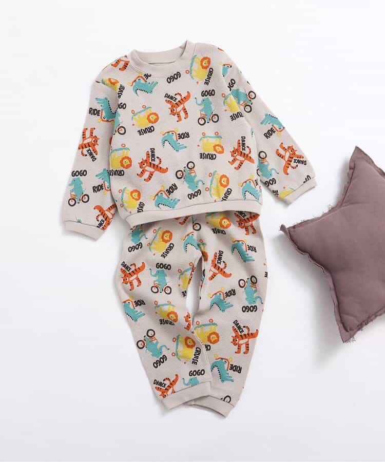 ワッフルかぶりパジャマ