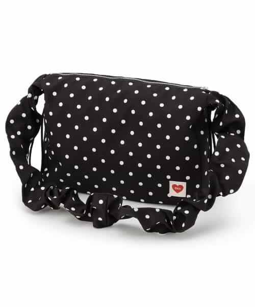 くしゅくしゅドットショルダーバック