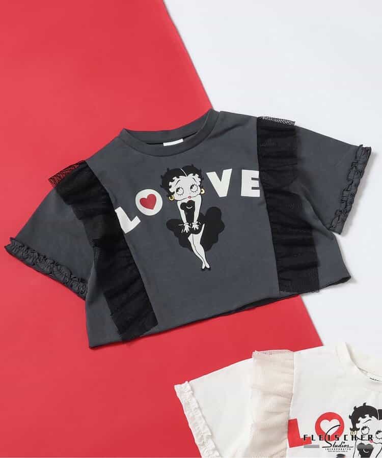 ★SALE★【Betty BoopTM】フリルTシャツ