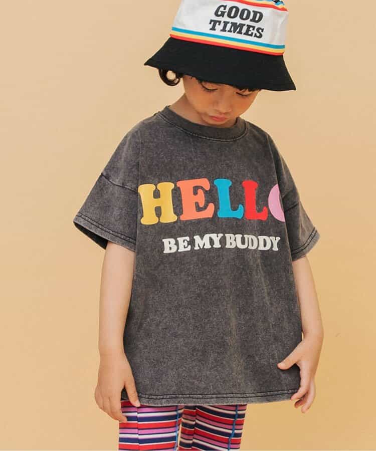I'm Jelly ピグメント加工ロゴTシャツ
